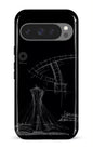 Google Pixel 9 Pro Impact (Gloss) Parc Olympique - Croquis Plan Noir -