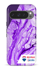 Google Pixel 9 Pro Impact (Gloss) Peinture marbrée claire violette -