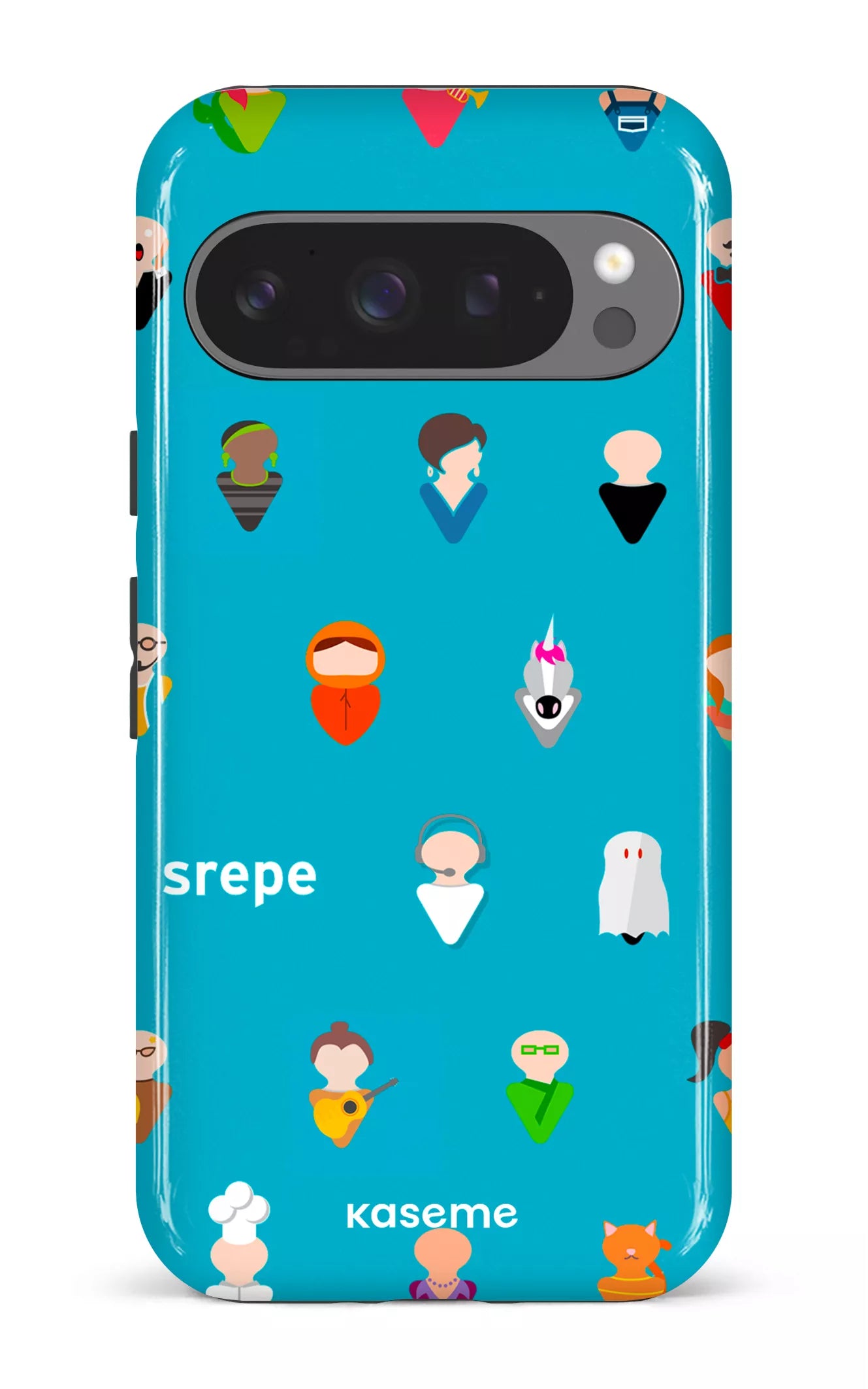 Google Pixel 9 Pro Impact (Gloss) Personnages Turquoise -