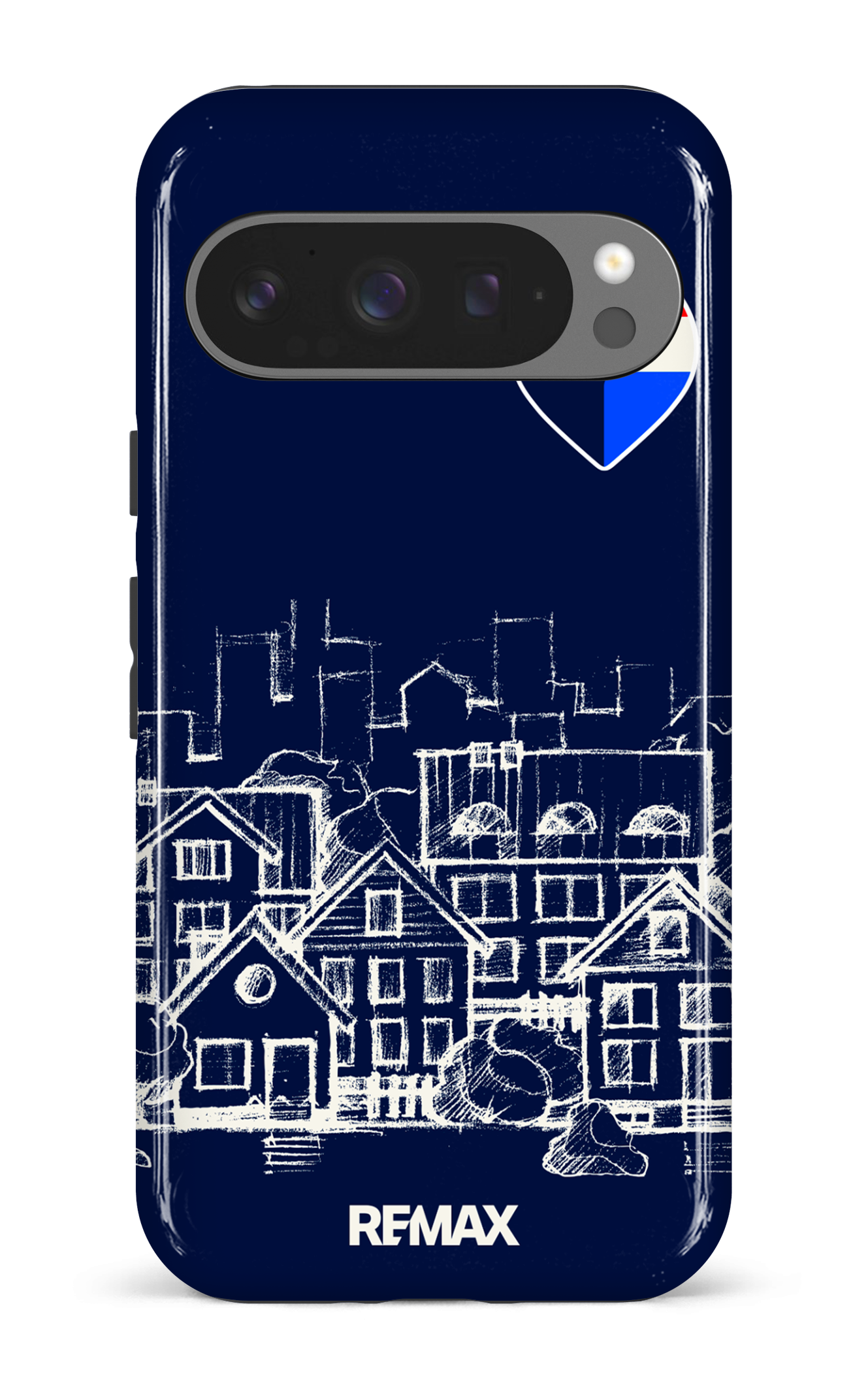 Google Pixel 9 Pro Impact (Gloss) Remax Sketch Bleu -