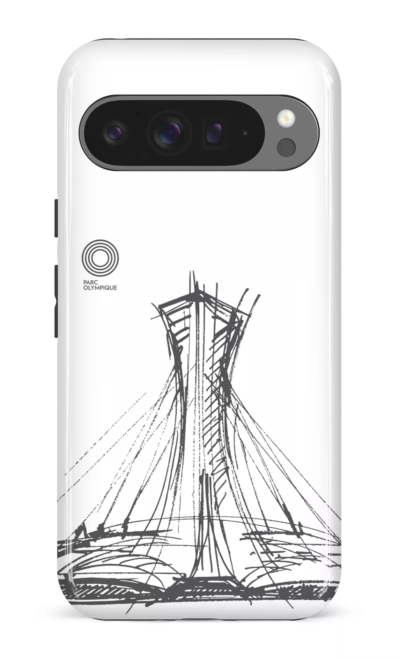 Google Pixel 9 Pro XL Impact (Gloss) Parc Olympique - Croquis Blanc -