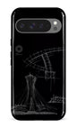 Google Pixel 9 Pro XL Impact (Gloss) Parc Olympique - Croquis Plan Noir -