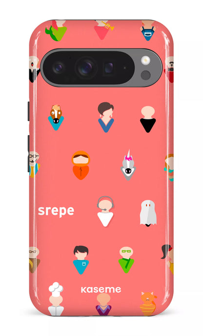 Google Pixel 9 Pro XL Impact (Gloss) Personnages Saumon -