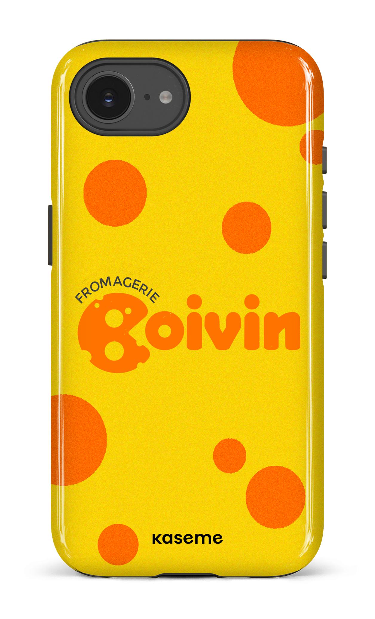IPhone 16 E Impact Case Boivin Jaune x Ronds -