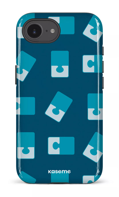 IPhone 16 E Impact Case Casse-tête Bleu -