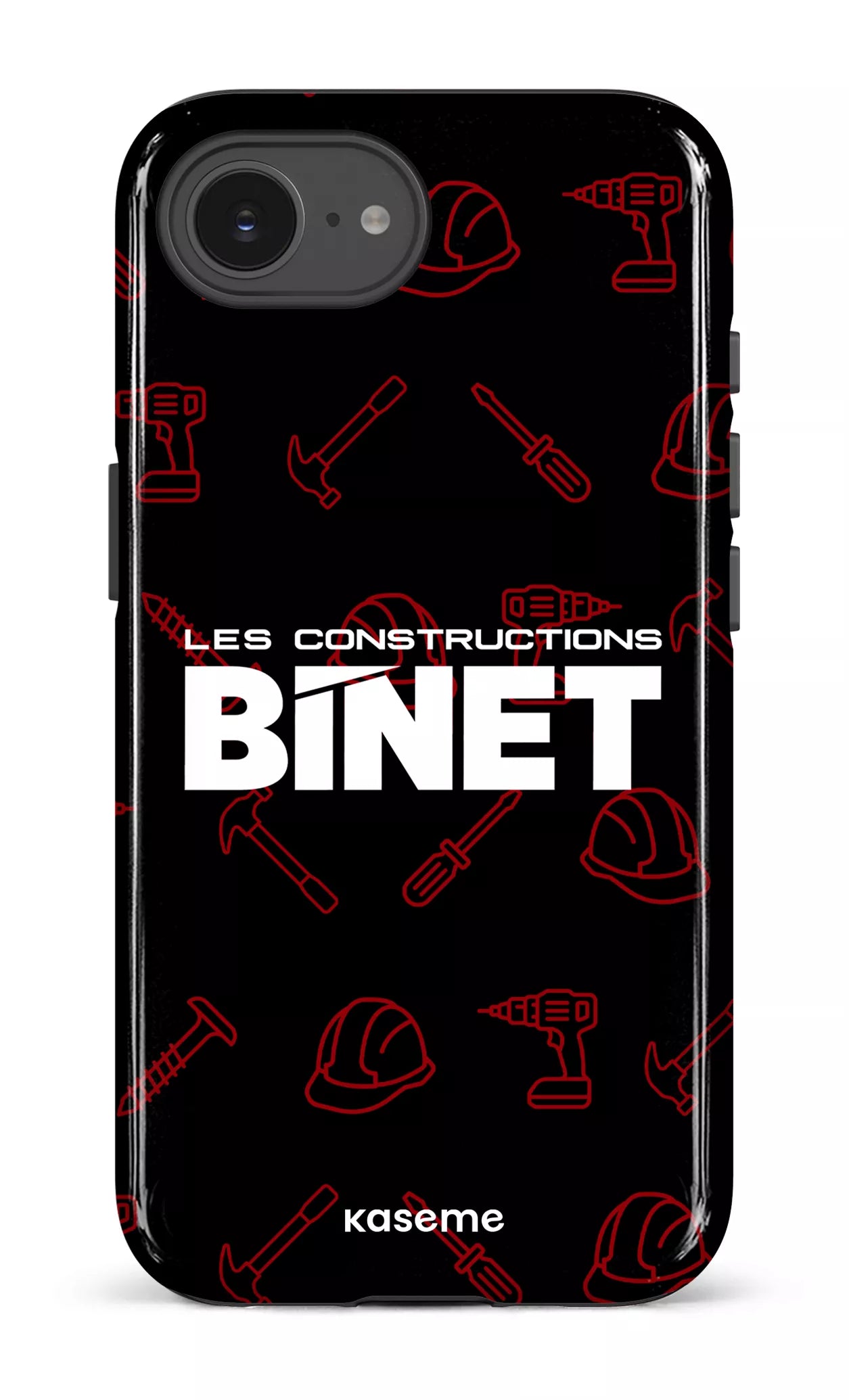 IPhone 16 E Impact Case Constructions Binet Noir -