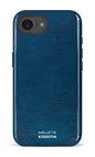 IPhone 16 E Impact Case Cuir Bleu x Mallette -
