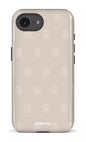 IPhone 16 E Impact Case Flordeco motif grège -
