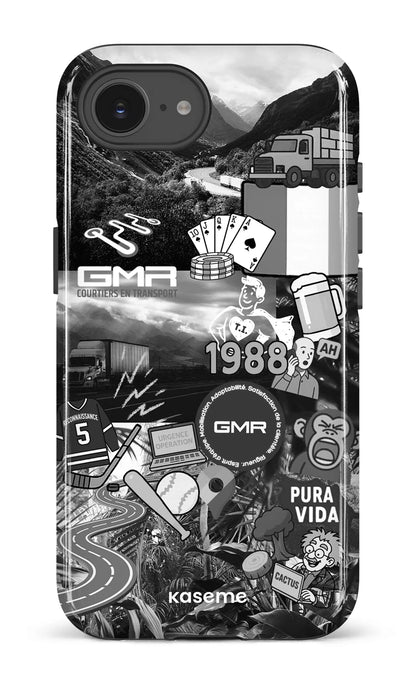 IPhone 16 E Impact Case GMR Collage Noir et Blanc -