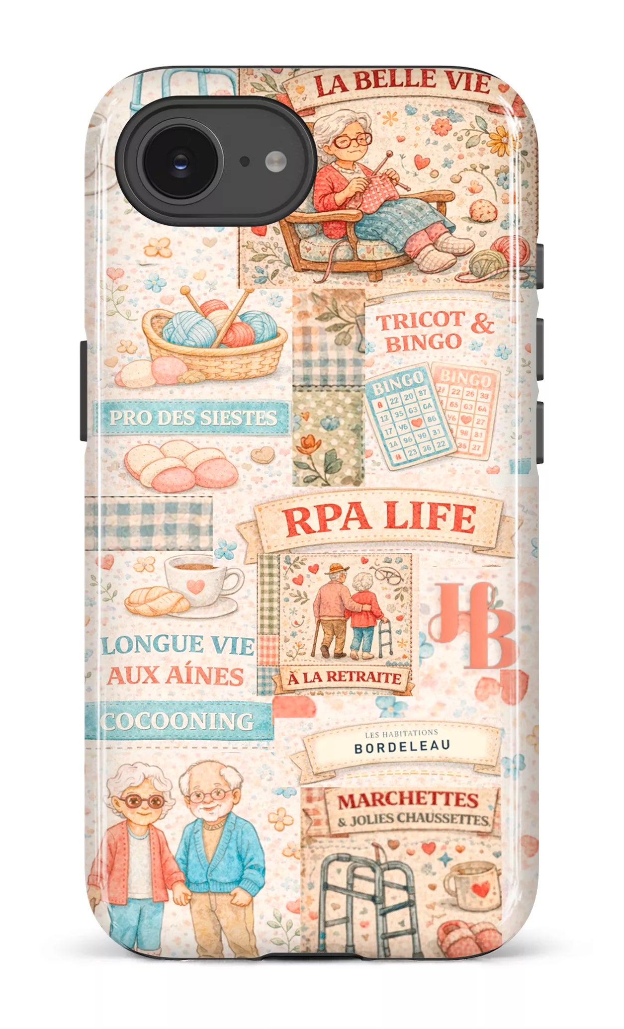 IPhone 16 E Impact Case HB Courtepointe -