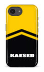 IPhone 16 E Impact Case Kaeser Noir et Jaune -