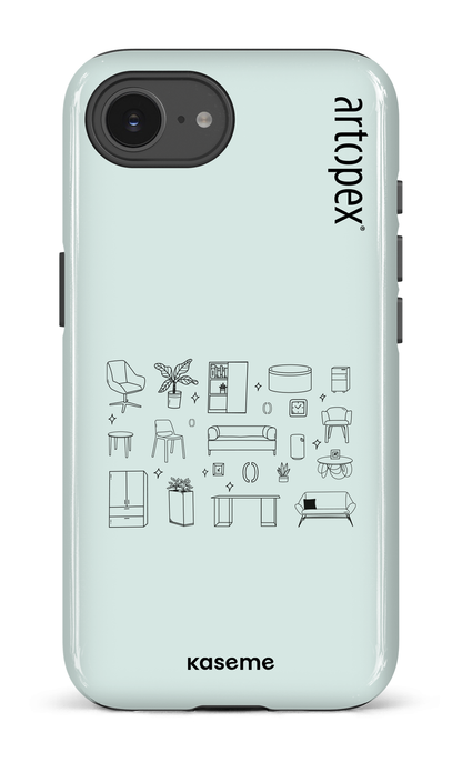 IPhone 16 E Impact Case L'essentiel menthe par Artopex -