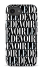 IPhone 16 E Impact Case Le Devoir — Gros logos -