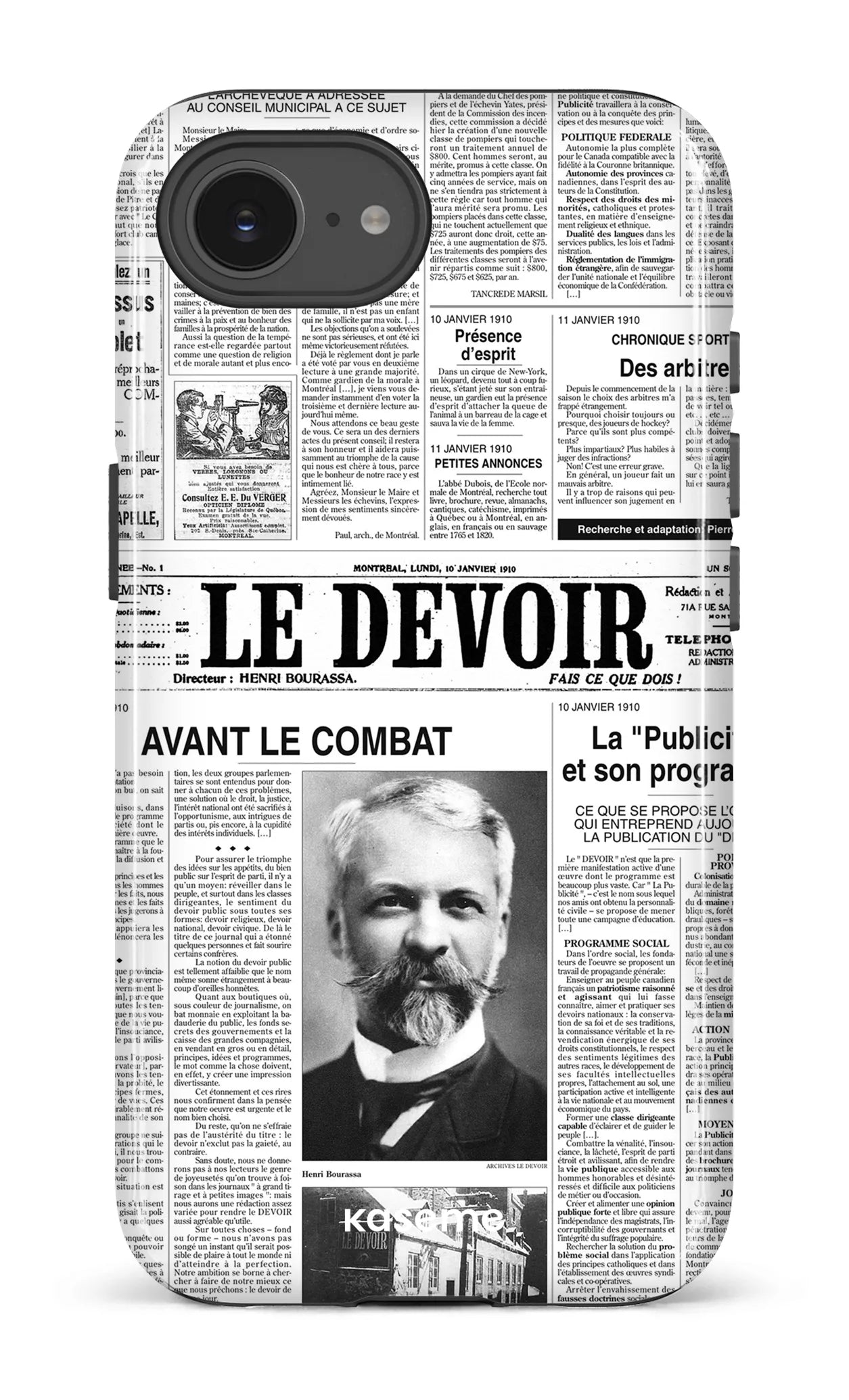 IPhone 16 E Impact Case Le Devoir — Premier édito -