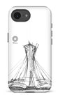 IPhone 16 E Impact Case Parc Olympique - Croquis Blanc -