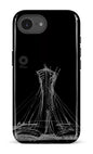 IPhone 16 E Impact Case Parc Olympique - Croquis Noir -