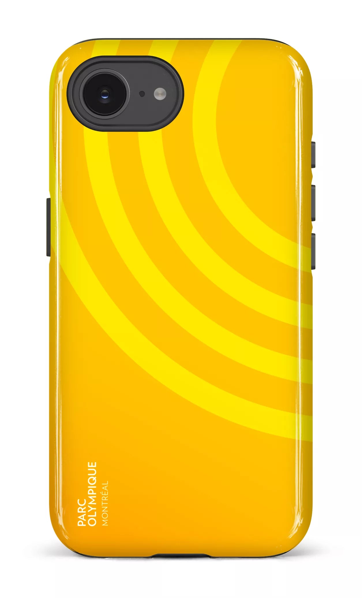 IPhone 16 E Impact Case Parc Olympique - Logo Jaune -
