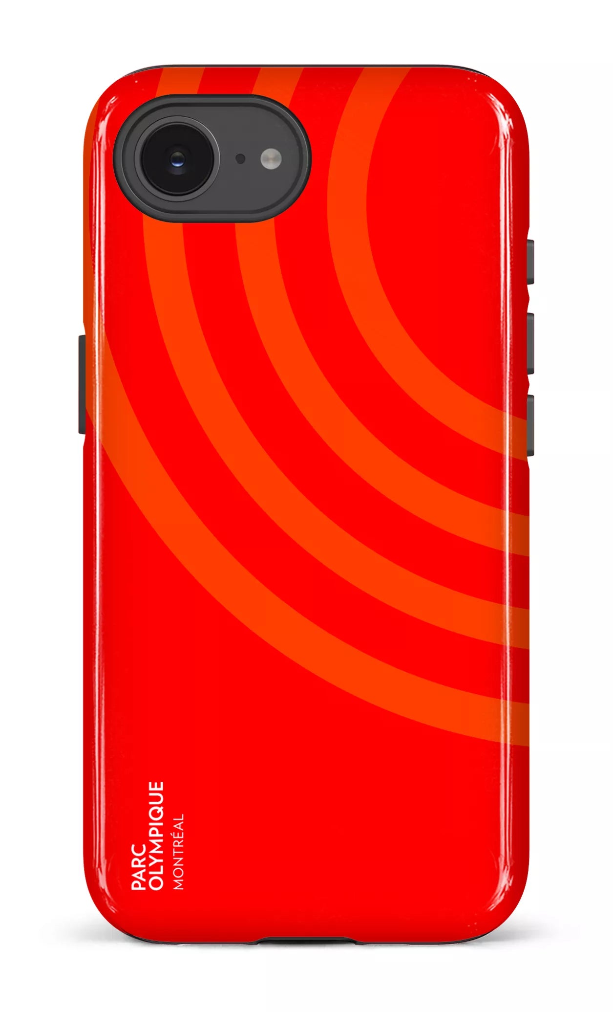 IPhone 16 E Impact Case Parc Olympique - Logo Rouge -