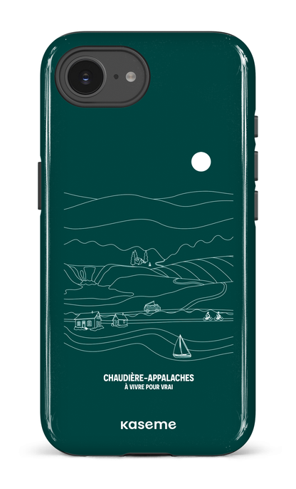 IPhone 16 E Impact Case Paysage Line Art par TCA -