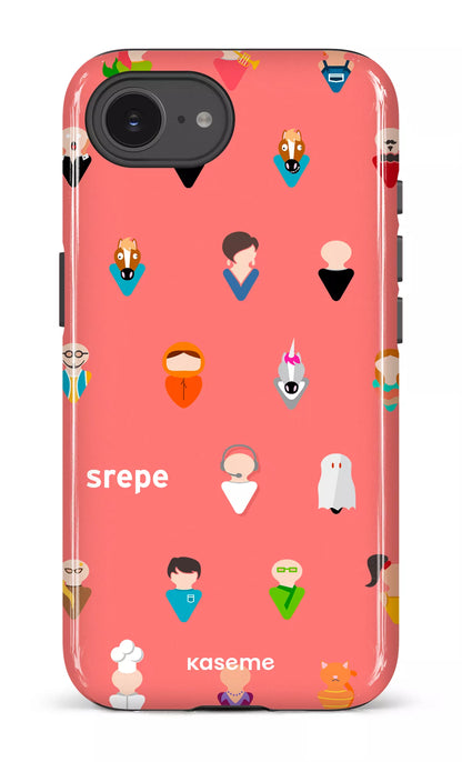 IPhone 16 E Impact Case Personnages Saumon -