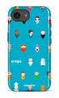 IPhone 16 E Impact Case Personnages Turquoise -