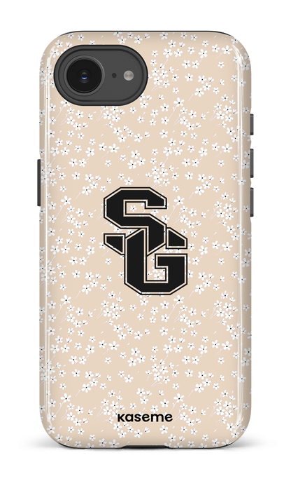 IPhone 16 E Impact Case Posy Beige x Dragons -