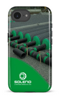 IPhone 16 E Impact Case Soleno tuyaux vert x vague -