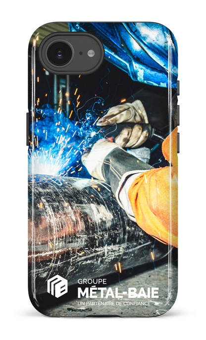 IPhone 16 E Impact Case Soudure par Métal-Baie -