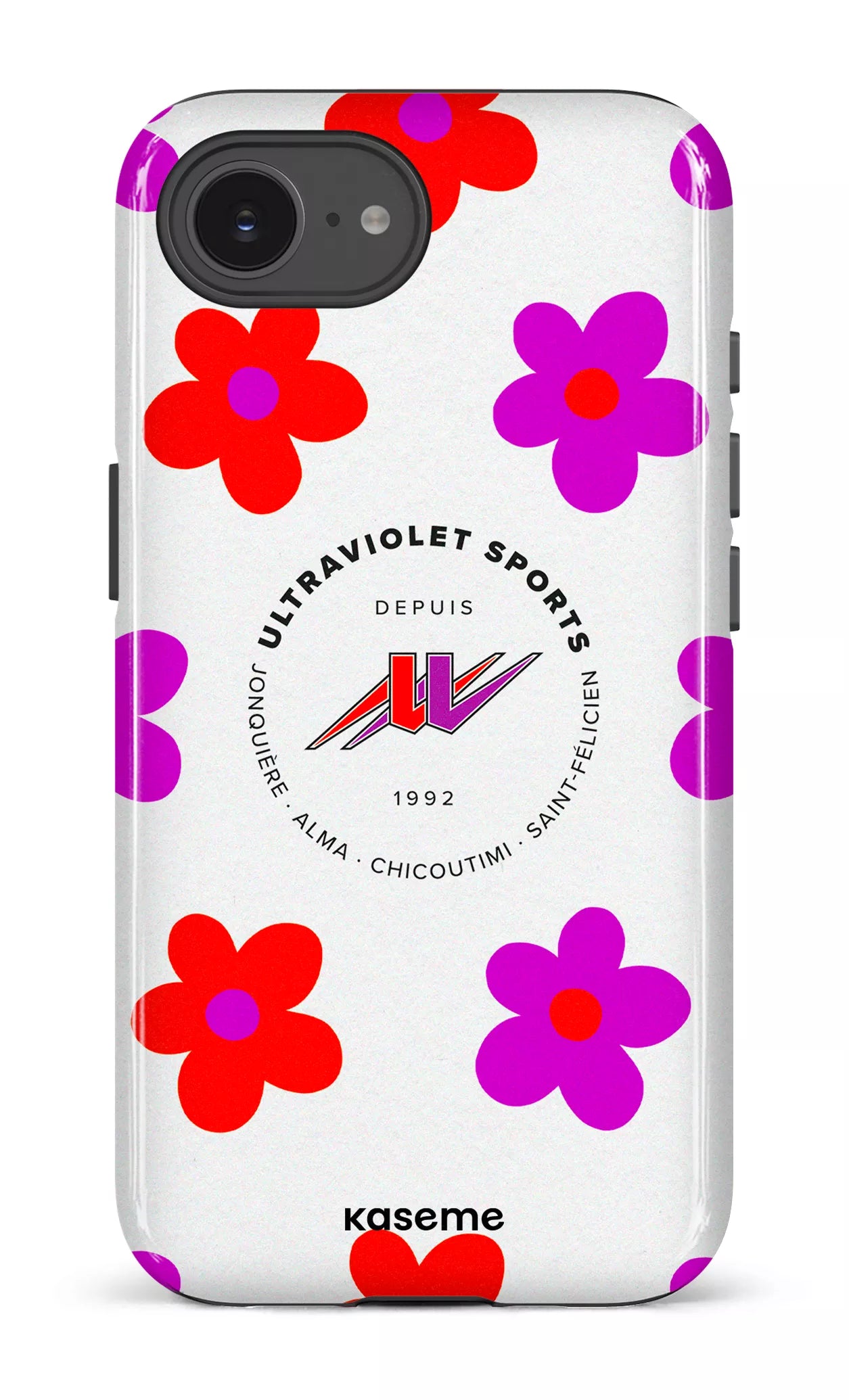 IPhone 16 E Impact Case UltraViolet Fleurs -