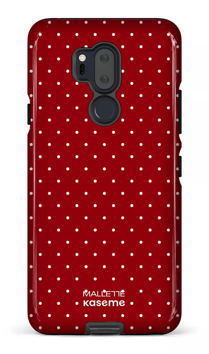LG G7 Tough Ditsy Rouge x Mallette -