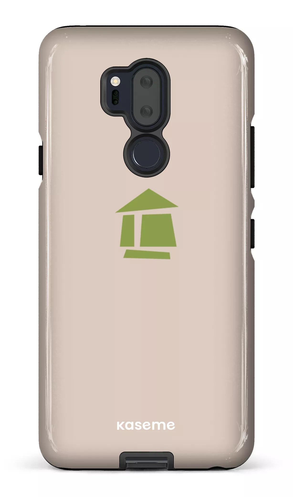LG G7 Tough Flordeco logo grège -