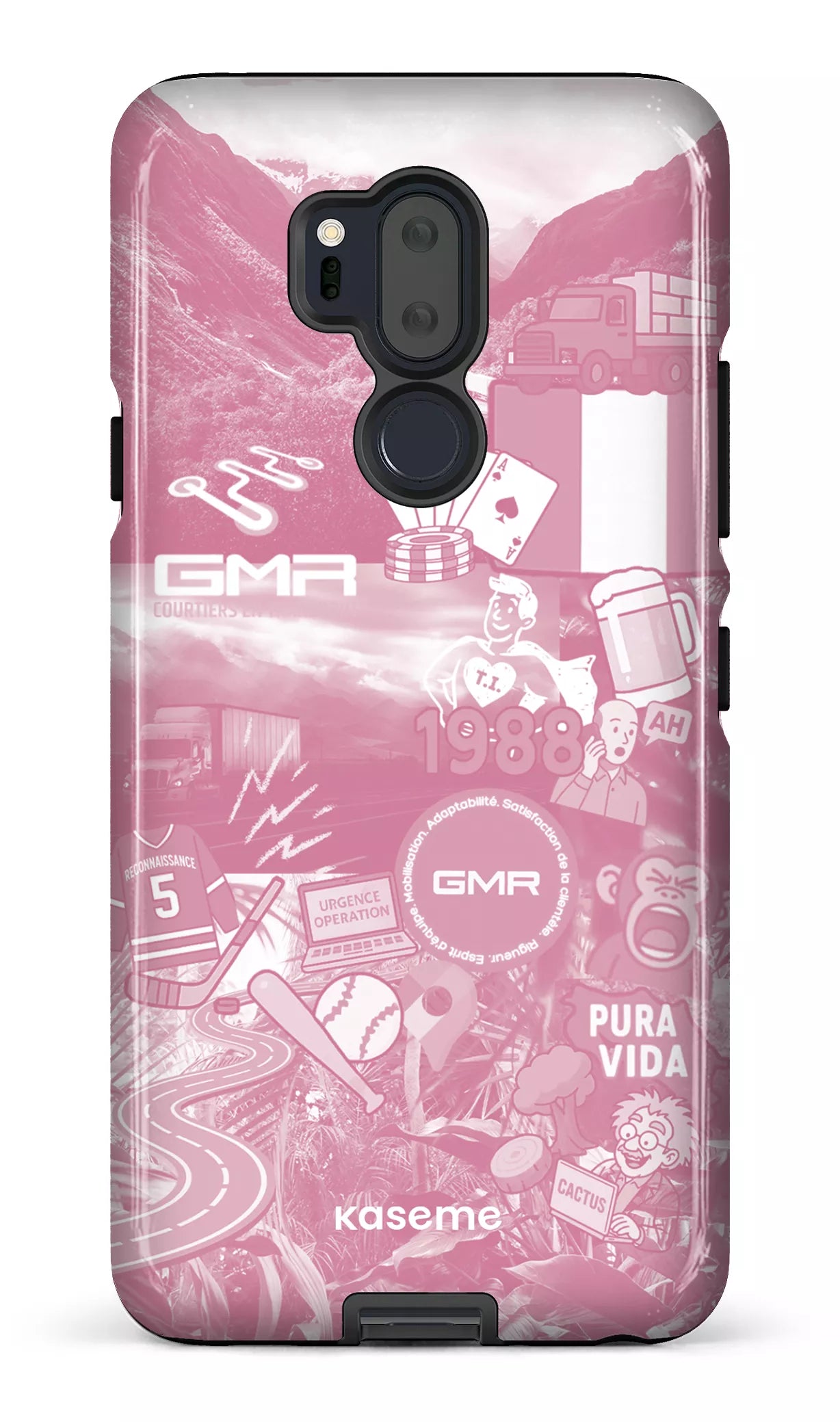 LG G7 Tough GMR Collage Rose -