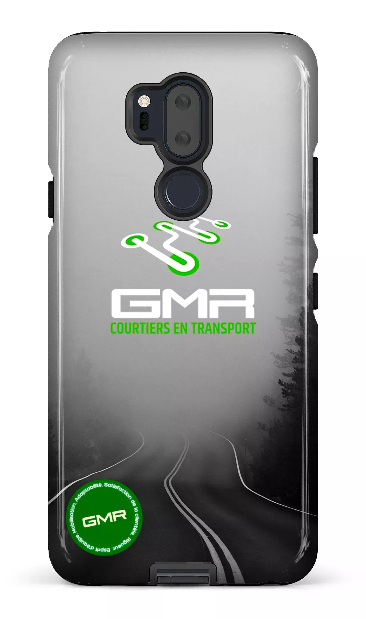 LG G7 Tough GMR Route Noir et Blanc -