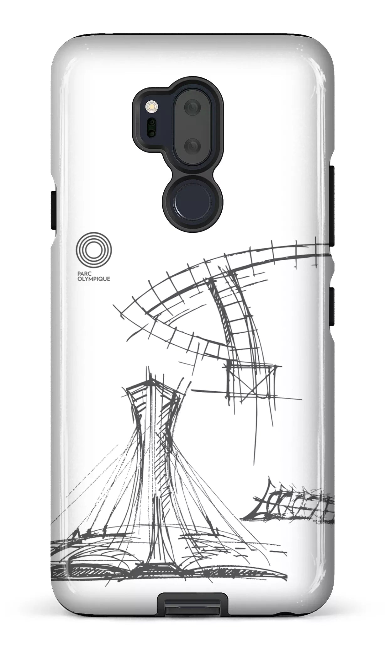 LG G7 Tough Parc Olympique - Croquis Plan Blanc -