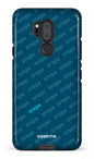 LG G7 Tough SREPE Pattern Bleu x Turquoise -