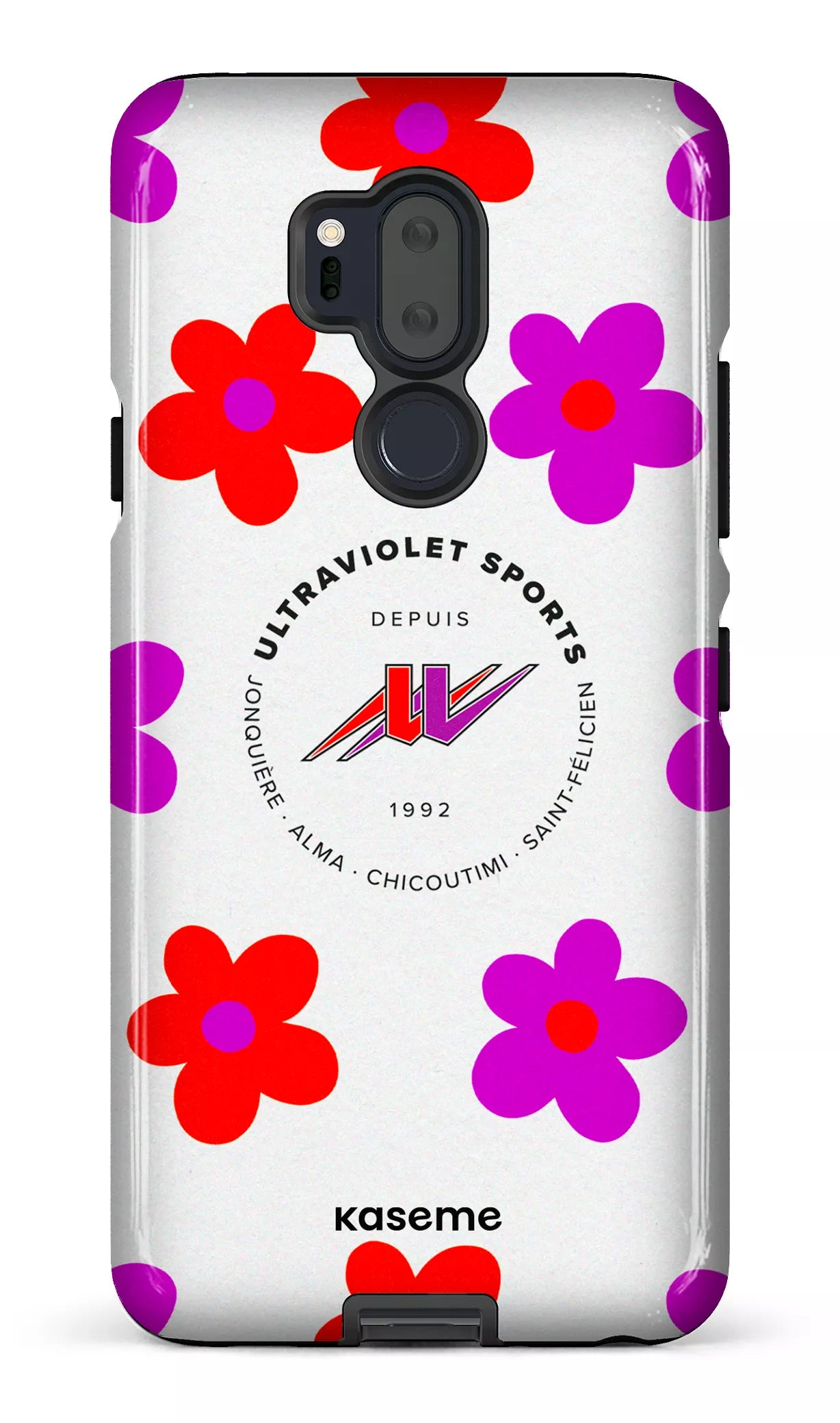 LG G7 Tough UltraViolet Fleurs -