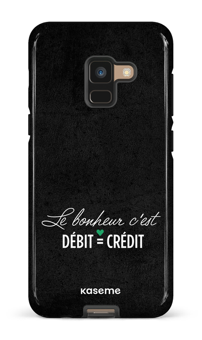 Le bonheur c'est débit = crédit (noir) - Galaxy A8 Tough