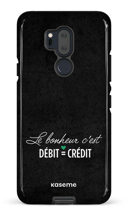 Le bonheur c'est débit = crédit (noir) - LG G7 Tough