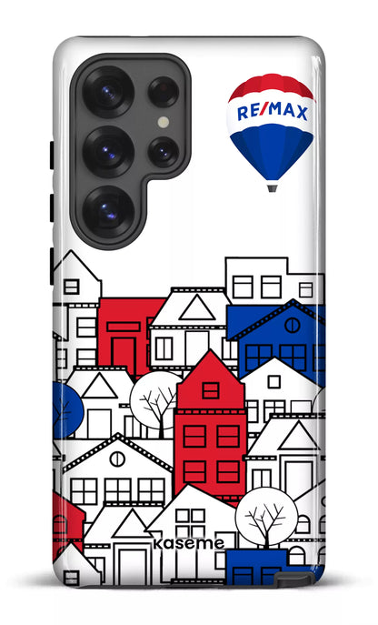 Galaxy S25 Ultra Tough (Gloss) Bâtiments RE/MAX Blanc -