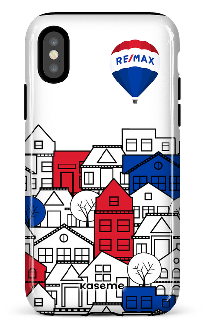iPhone X/XS Tough Bâtiments RE/MAX Blanc -