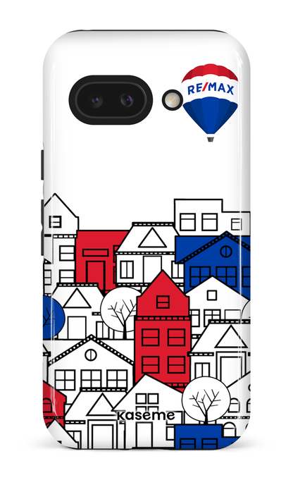 Google Pixel 9 A Impact (Gloss) Bâtiments RE/MAX Blanc -