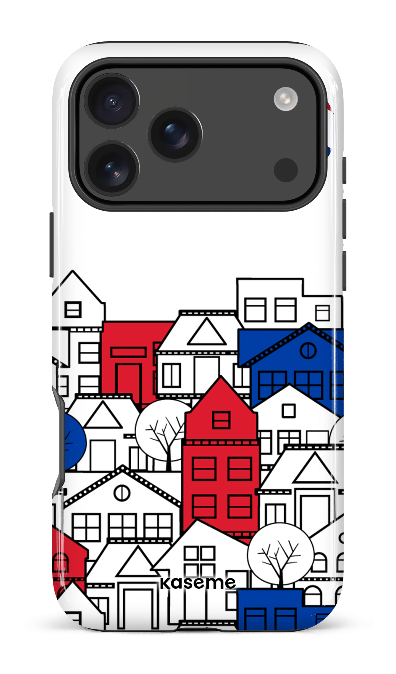 iPhone 17 Pro Max Impact Case Bâtiments RE/MAX Blanc -