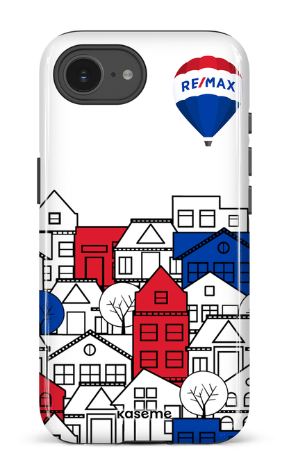 IPhone 16 E Impact Case Bâtiments RE/MAX Blanc -