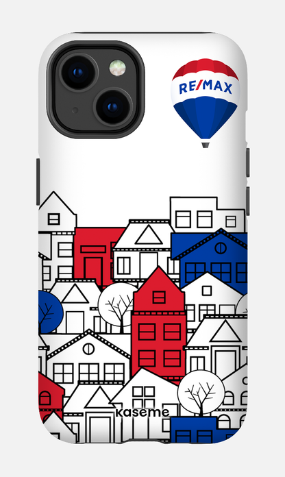 iPhone 14 Tough Matte Bâtiments RE/MAX Blanc -