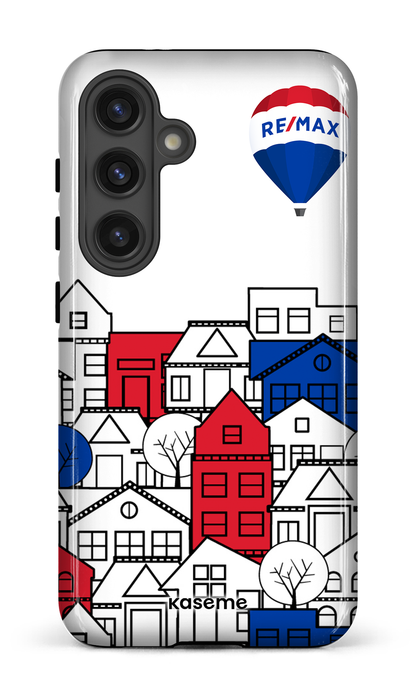Galaxy S24 Tough (Gloss) Bâtiments RE/MAX Blanc -