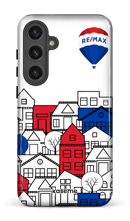 Galaxy S24 Plus Tough (Gloss) Bâtiments RE/MAX Blanc -