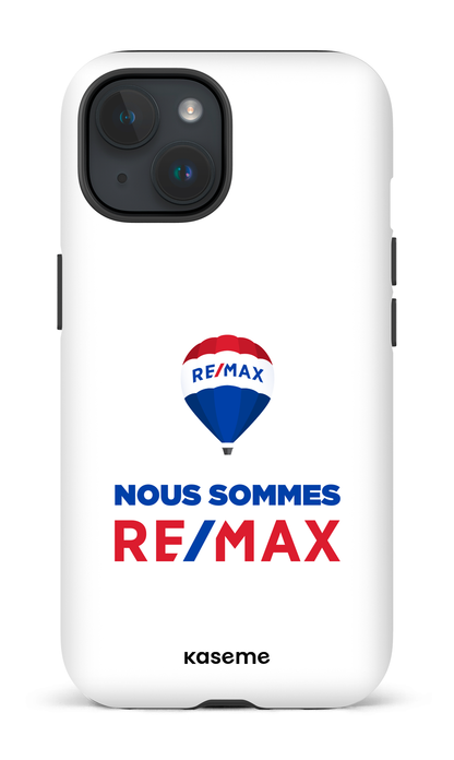 iPhone 15 Tough (Matte) Nous sommes RE/MAX  Blanc -