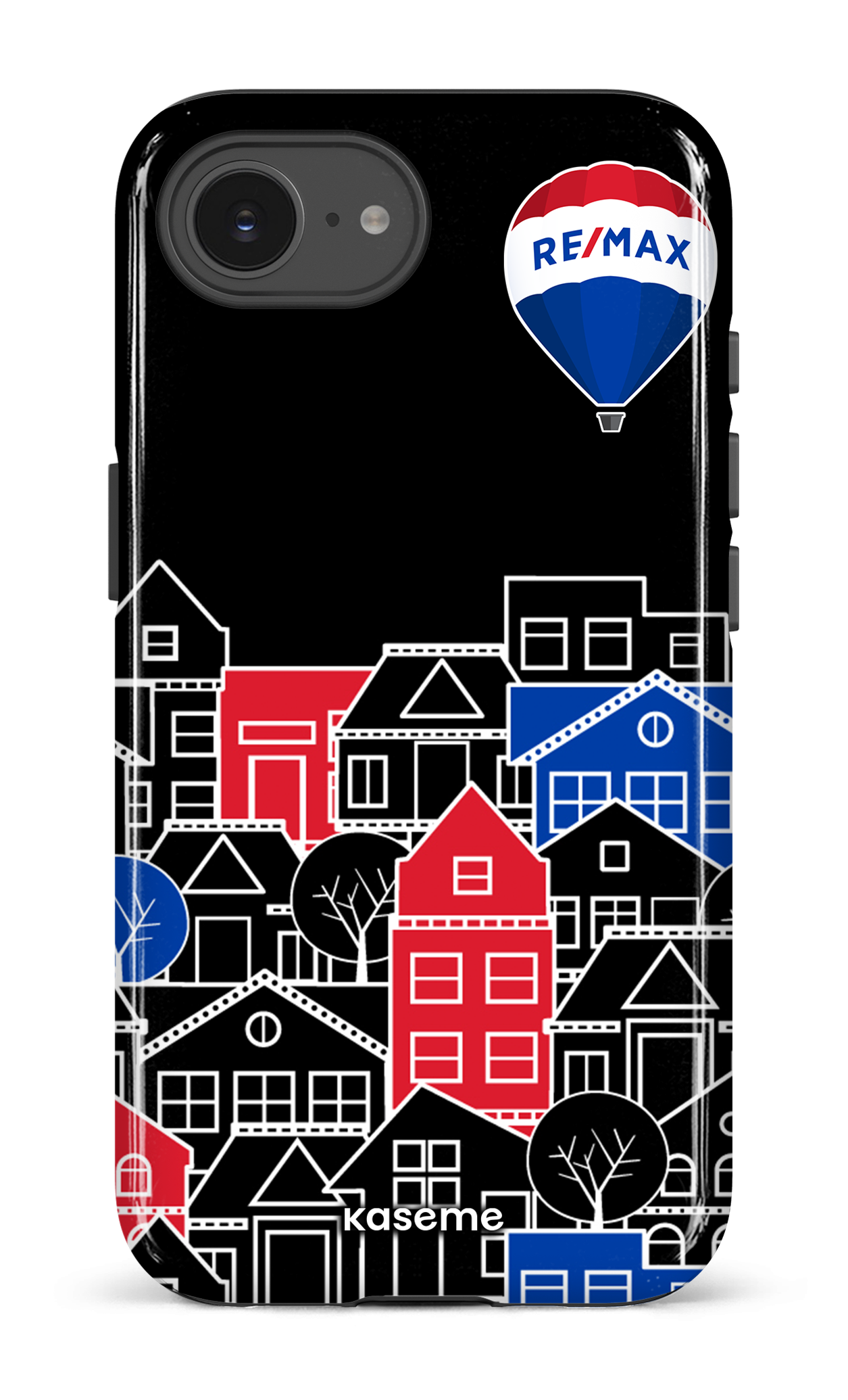 IPhone 16 E Impact Case Bâtiments RE/MAX Noir -