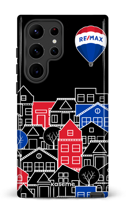 Galaxy S23 Ultra Tough Gloss Bâtiments RE/MAX Noir -