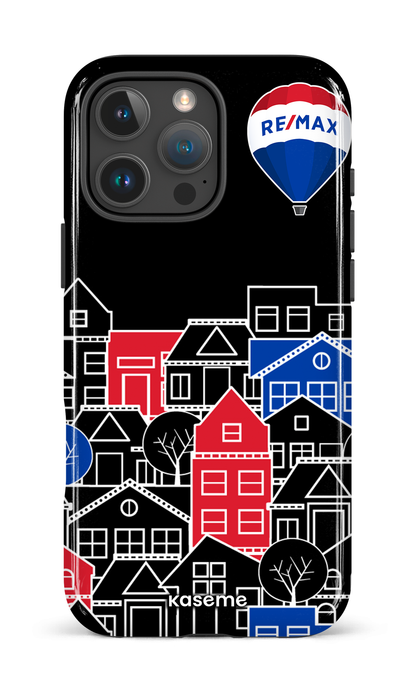 iPhone 16 Pro Max Impact Case Bâtiments RE/MAX Noir -